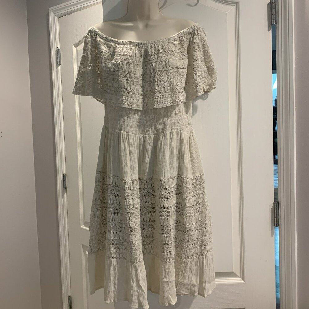 Off-the-Shoulder Tiered Boho Dress